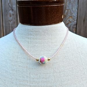 Handmade single strand necklace